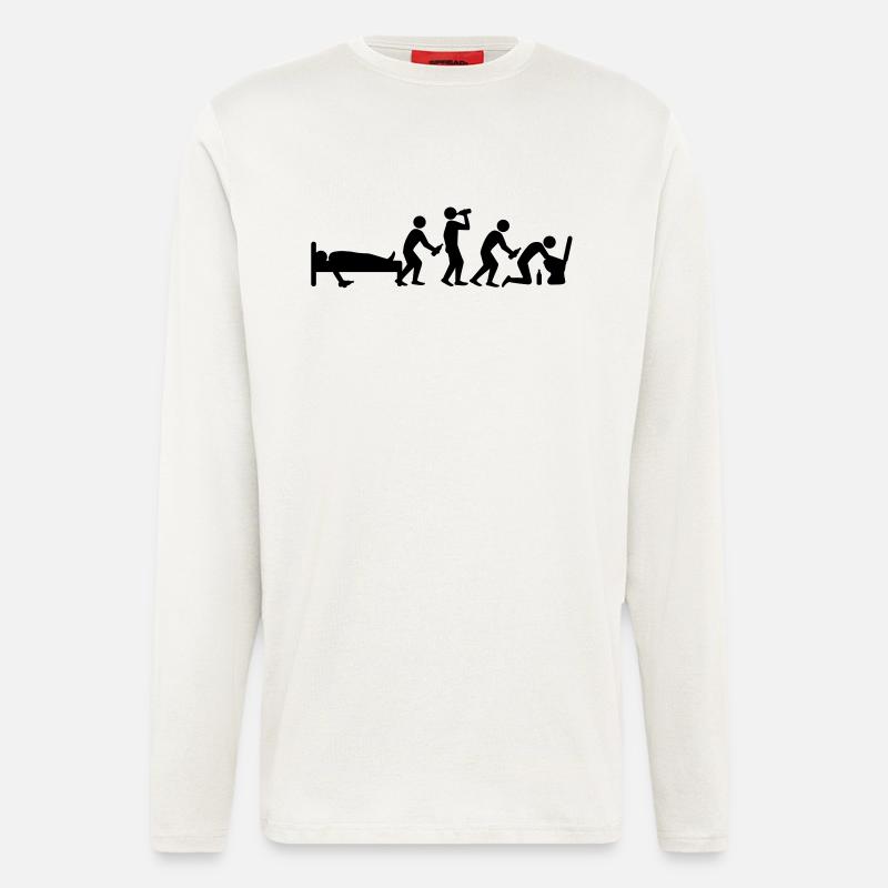 hangover_evolution - Longsleeve - made by SPREAD  - OFF WHITE