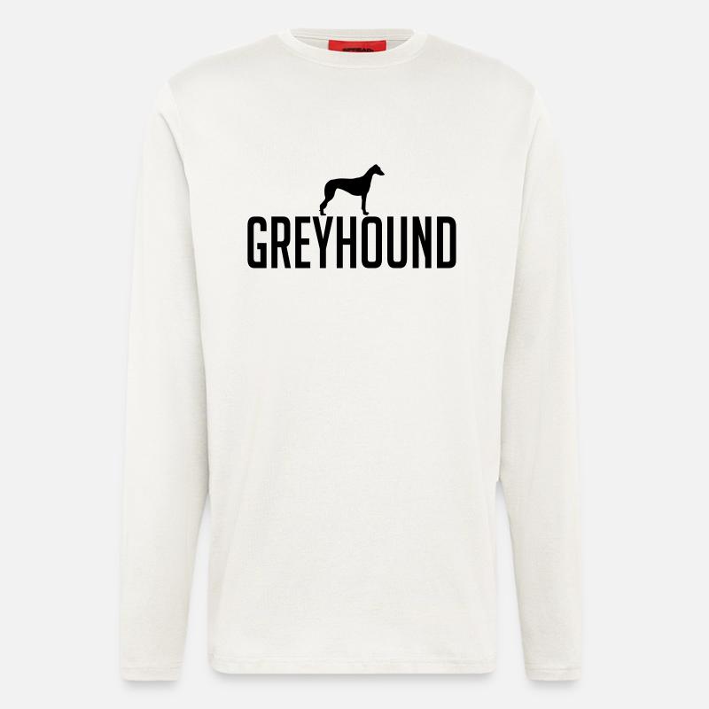 GREYHOUND Hunderasse - Langarmshirt - made by SPREAD  - OFF WHITE