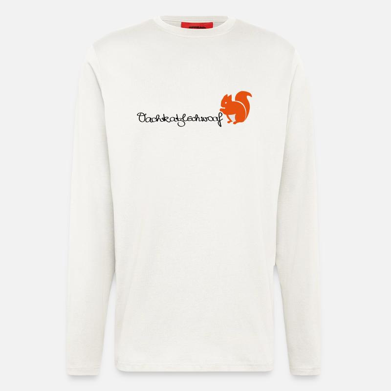 Oachkatzlschwoaf - Eichhörnchen - Eichkätzchen - Langarmshirt - made by SPREAD  - OFF WHITE