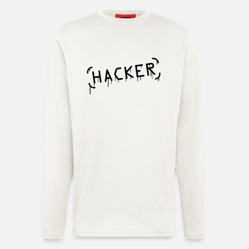 Hacker Graffiti - Longsleeve - made by SPREAD  - OFF WHITE