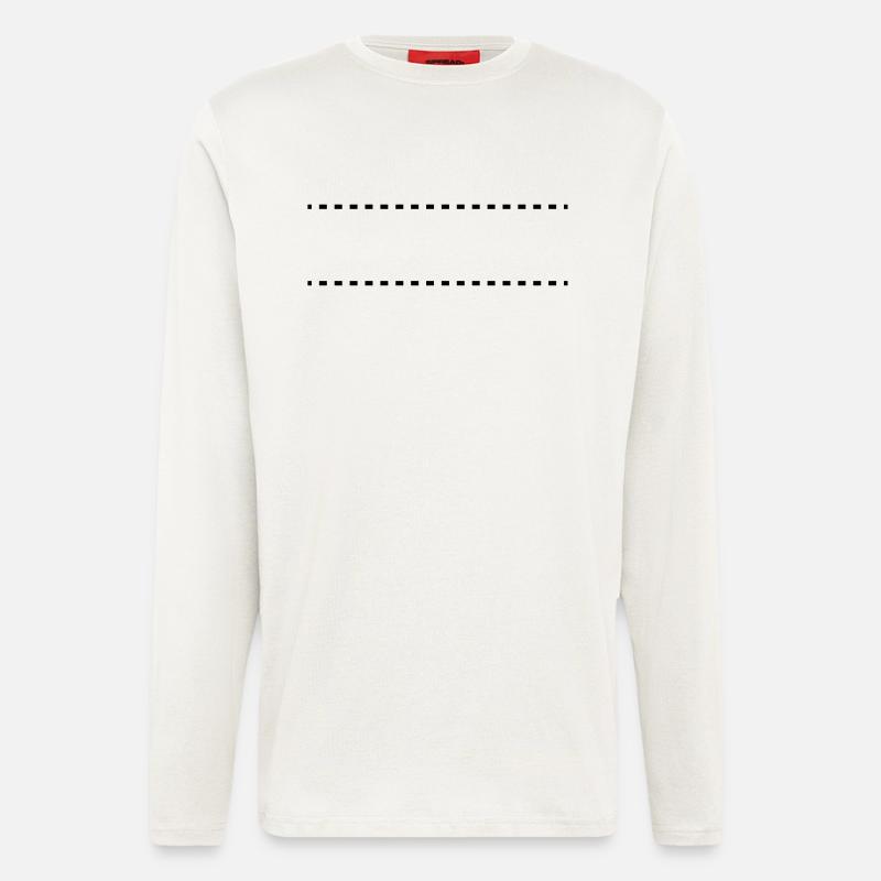dashed_lines_1_f1 - Langarmshirt - made by SPREAD  - OFF WHITE
