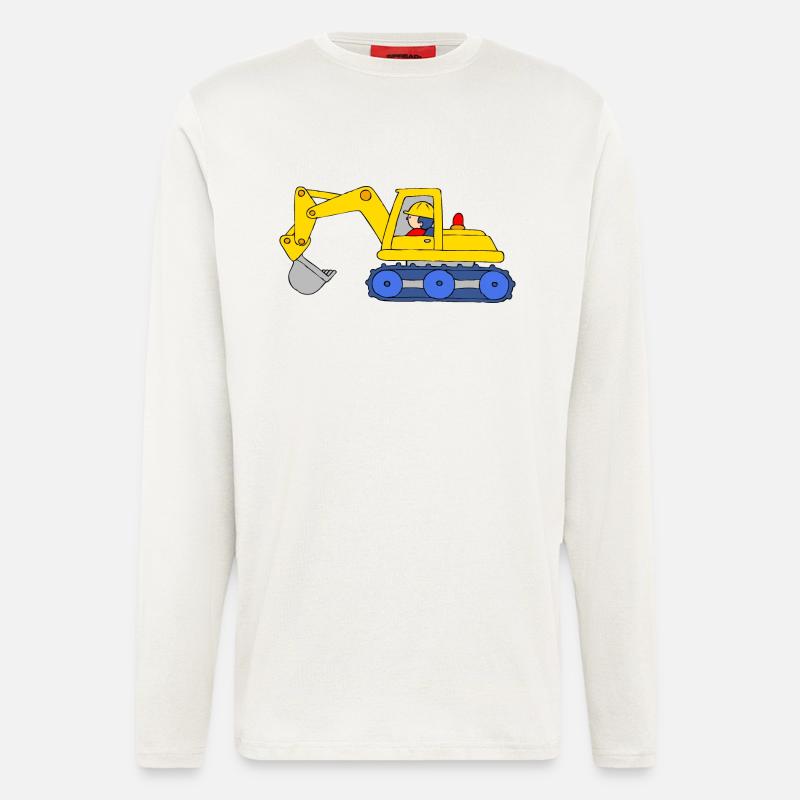 Backhoe Loader - Longsleeve - made by SPREAD  - OFF WHITE
