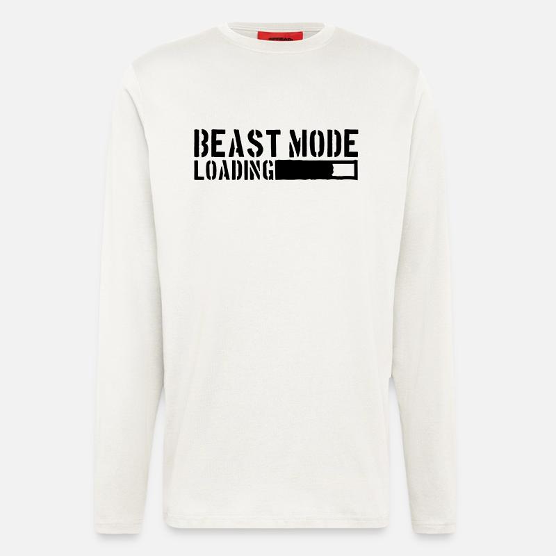 Beast Mode Loading Power - Langarmshirt - made by SPREAD  - OFF WHITE