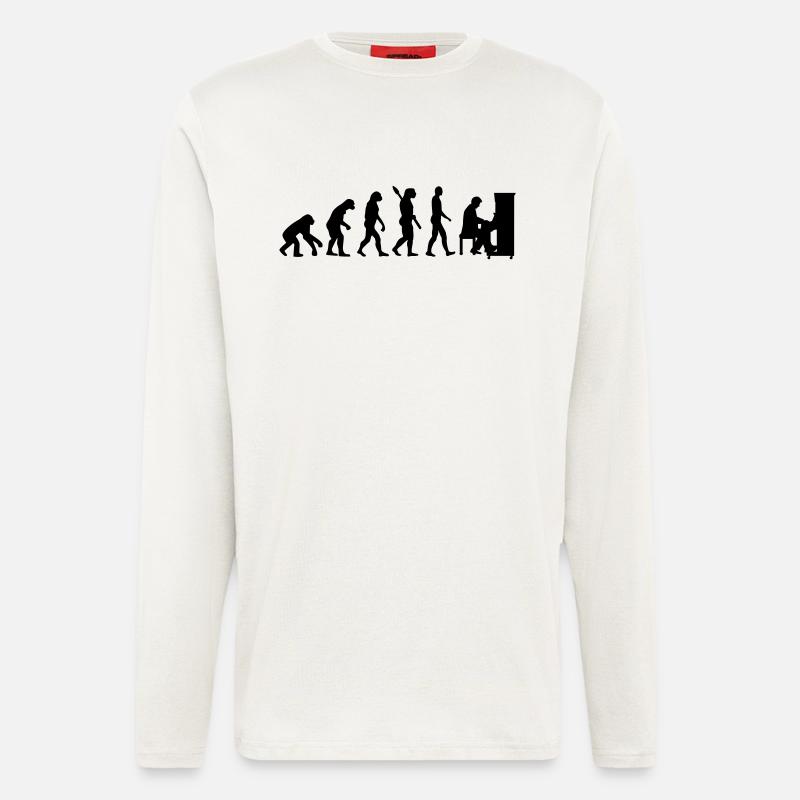 Evolution Piano - Longsleeve - made by SPREAD  - OFF WHITE
