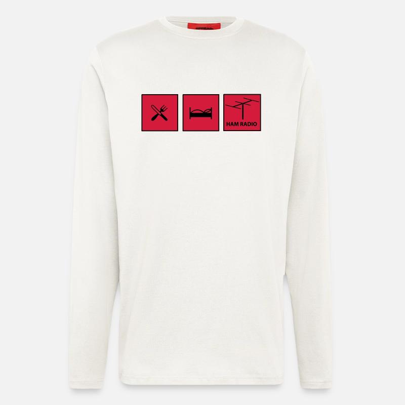 Amateurfunk - Langarmshirt - made by SPREAD  - OFF WHITE