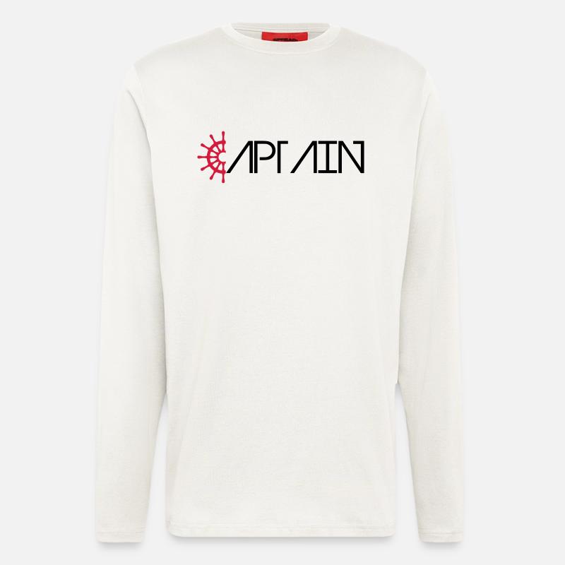 Captain Logo - Langarmshirt - made by SPREAD  - OFF WHITE