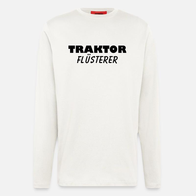 traktor flüsterer - Langarmshirt - made by SPREAD  - OFF WHITE