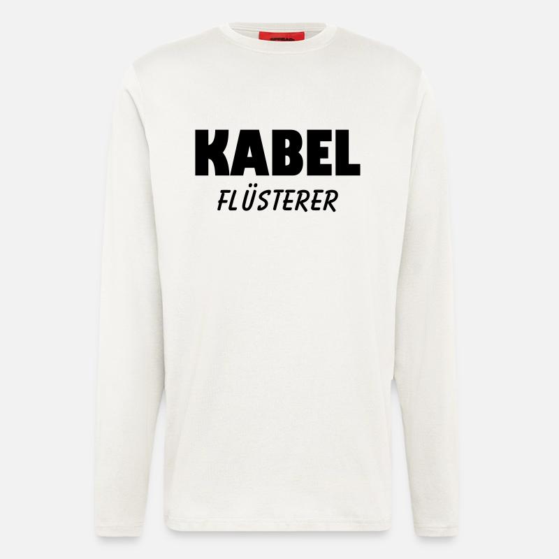 kabel flüsterer - Langarmshirt - made by SPREAD  - OFF WHITE