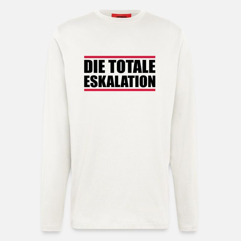 die totale eskalation - Langarmshirt - made by SPREAD  - OFF WHITE