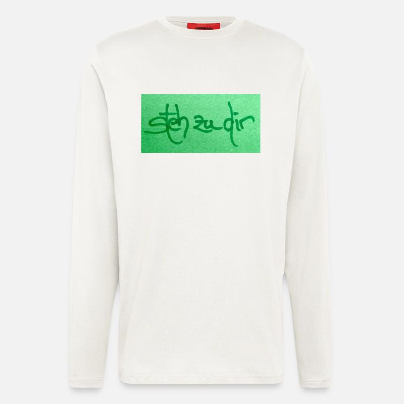 steh zu dir - Langarmshirt - made by SPREAD  - OFF WHITE