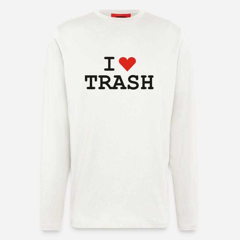 love_trash - Longsleeve - made by SPREAD  - OFF WHITE