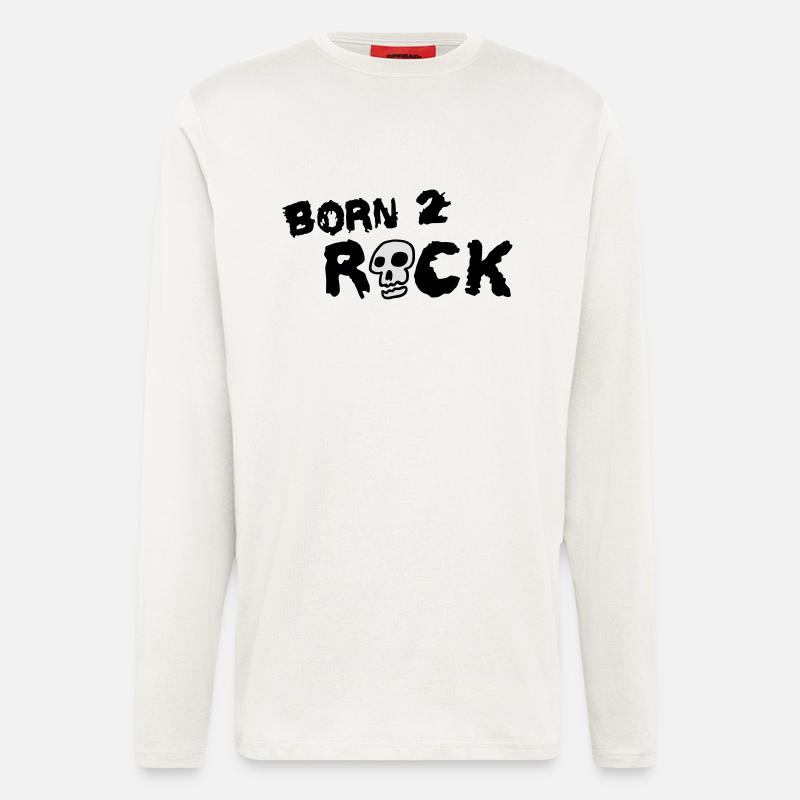 born_2_rock_2c - Longsleeve - made by SPREAD - OFF WHITE