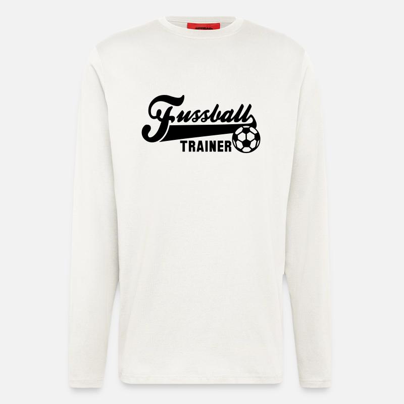 Fussball TRAINER - Langarmshirt - made by SPREAD  - OFF WHITE