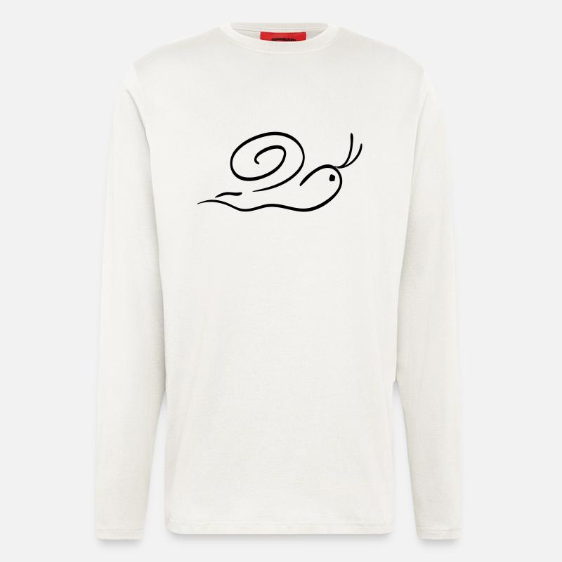 schnecke - Langarmshirt - made by SPREAD  - OFF WHITE