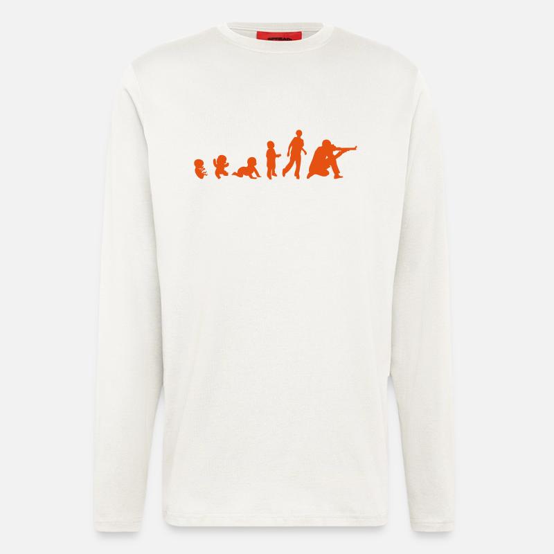 Evolution Sportschießen shooting1 - Langarmshirt - made by SPREAD  - OFF WHITE