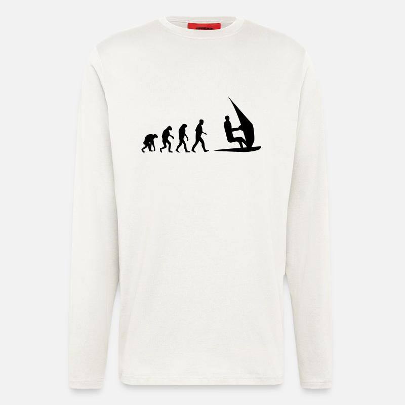 windsurf evolution - Langarmshirt - made by SPREAD  - OFF WHITE