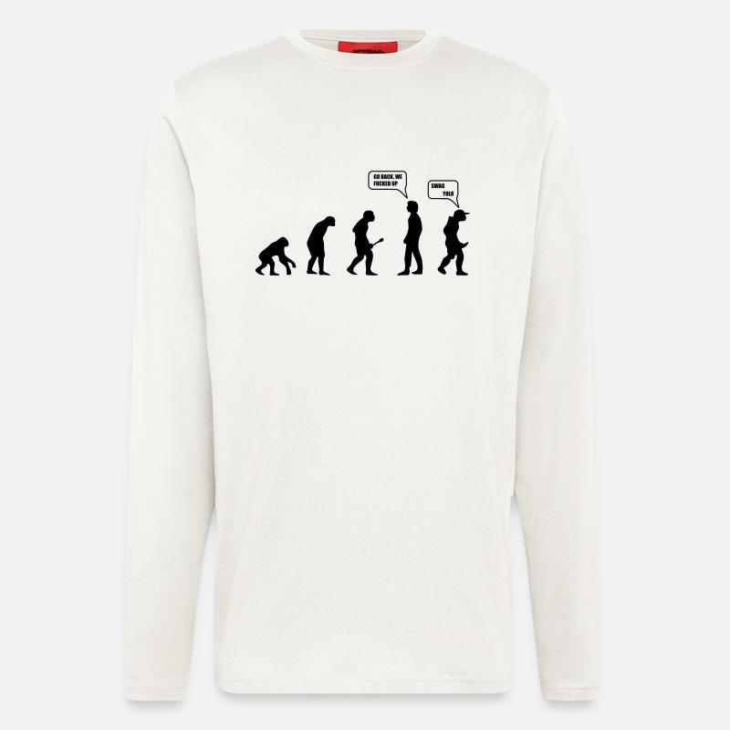 Swag Yolo Evolution - Langarmshirt - made by SPREAD  - OFF WHITE