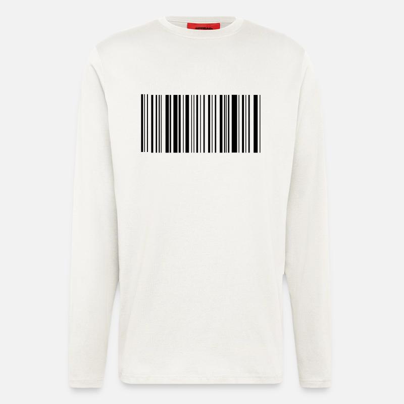 Bar code - Longsleeve - made by SPREAD  - OFF WHITE