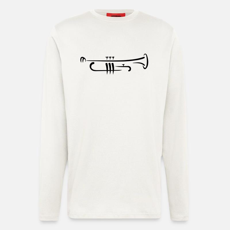 Trompete - Langarmshirt - made by SPREAD  - OFF WHITE