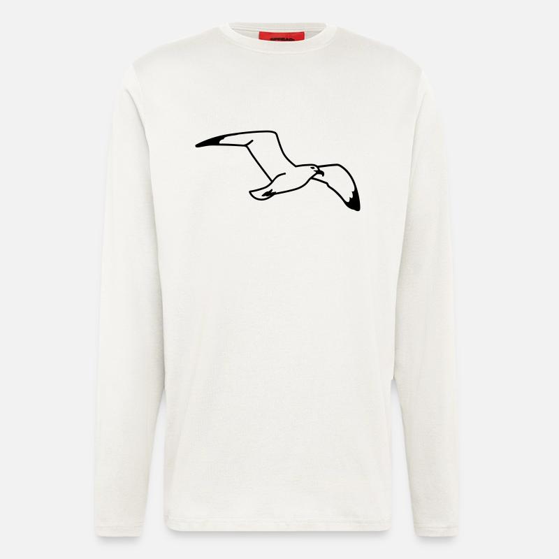 Möwe - Langarmshirt - made by SPREAD  - OFF WHITE