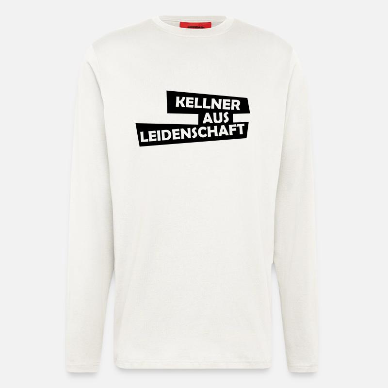 kellner aus leidenschaft - Langarmshirt - made by SPREAD - OFF WHITE