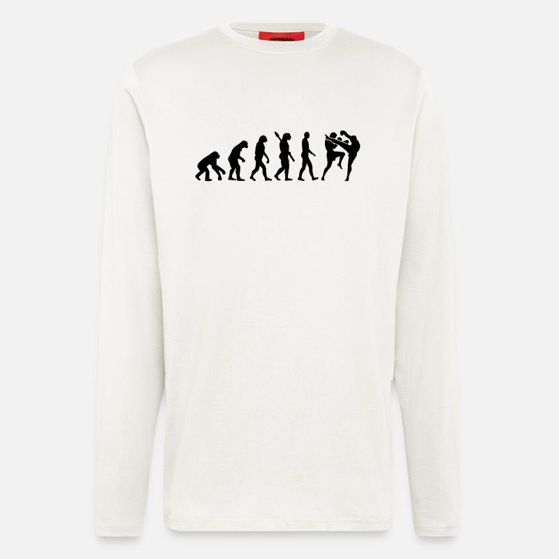 Muay Thai - Langarmshirt - made by SPREAD - OFF WHITE