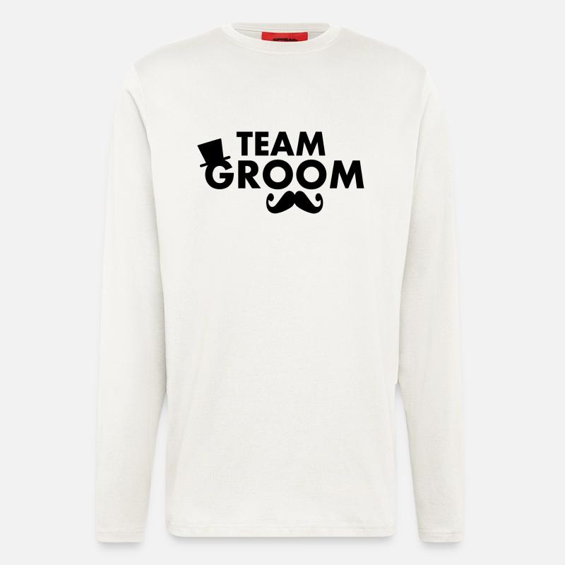 Team groom - Langarmshirt - made by SPREAD - OFF WHITE
