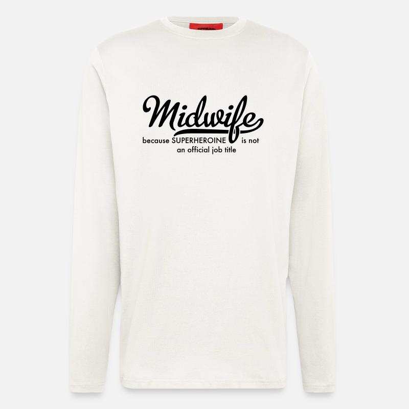 Hebamme - Langarmshirt - made by SPREAD  - OFF WHITE
