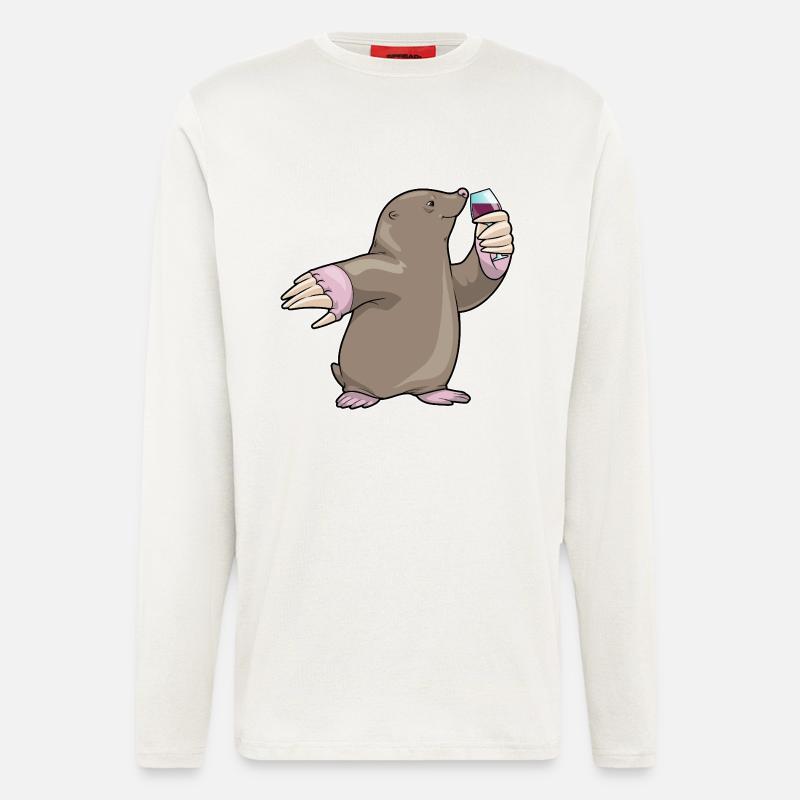 Mole Red Wine - Longsleeve - made by SPREAD  - OFF WHITE