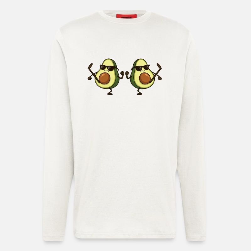 avocado karate 2 - Langarmshirt - made by SPREAD  - OFF WHITE