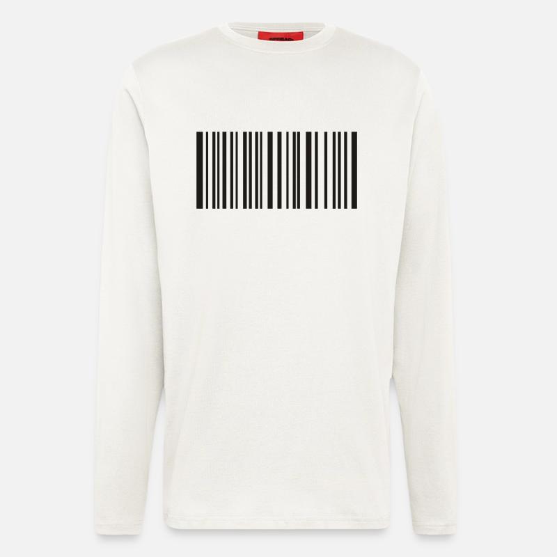 Bar code - Longsleeve - made by SPREAD  - OFF WHITE