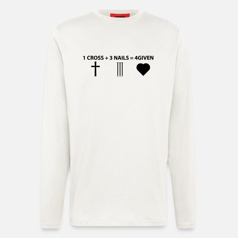 4given Jesus - Langarmshirt - made by SPREAD  - OFF WHITE