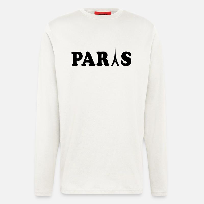 paris Eiffel Tower - Longsleeve - made by SPREAD  - OFF WHITE