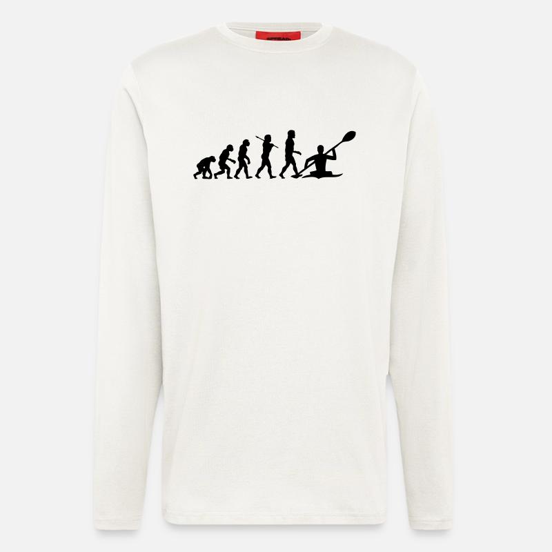 Kayaking - Kayak Evolution - Langarmshirt - made by SPREAD  - OFF WHITE