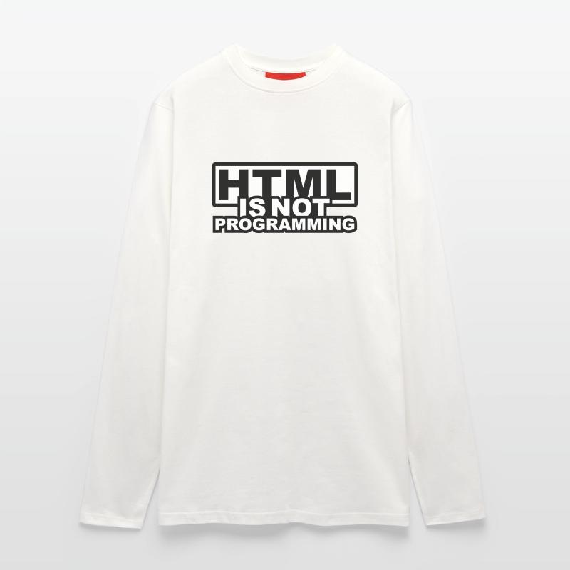 HTML is NOT Programming Longsleeve - made by SPREAD 