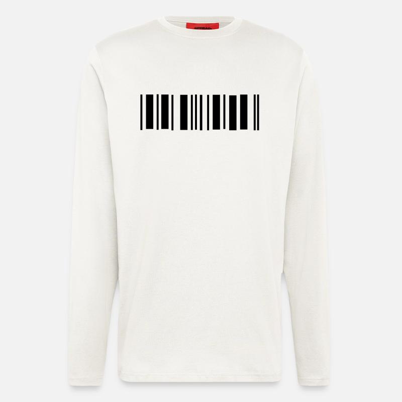 barcode - Longsleeve - made by SPREAD  - OFF WHITE