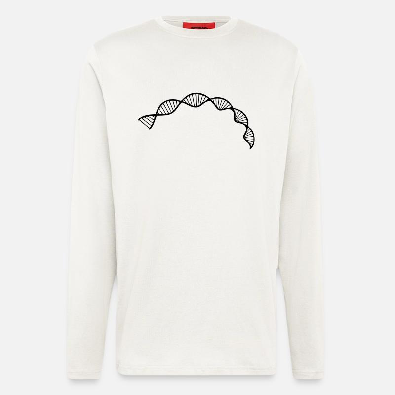 Zellsequenz der DNA-Doppelhelixstruktur - Langarmshirt - made by SPREAD  - OFF WHITE