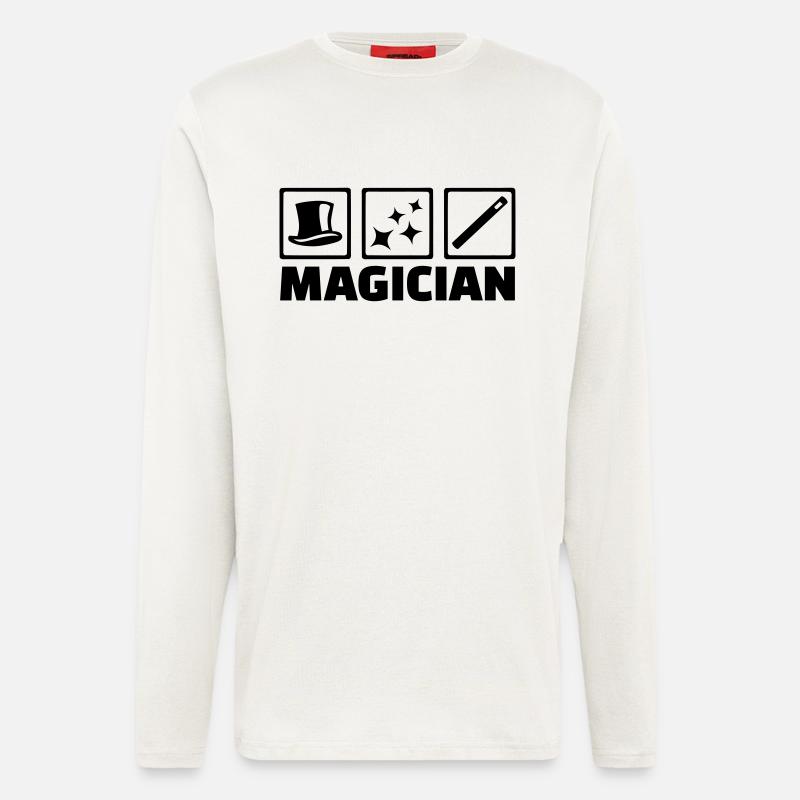 Zauberer - Langarmshirt - made by SPREAD  - OFF WHITE