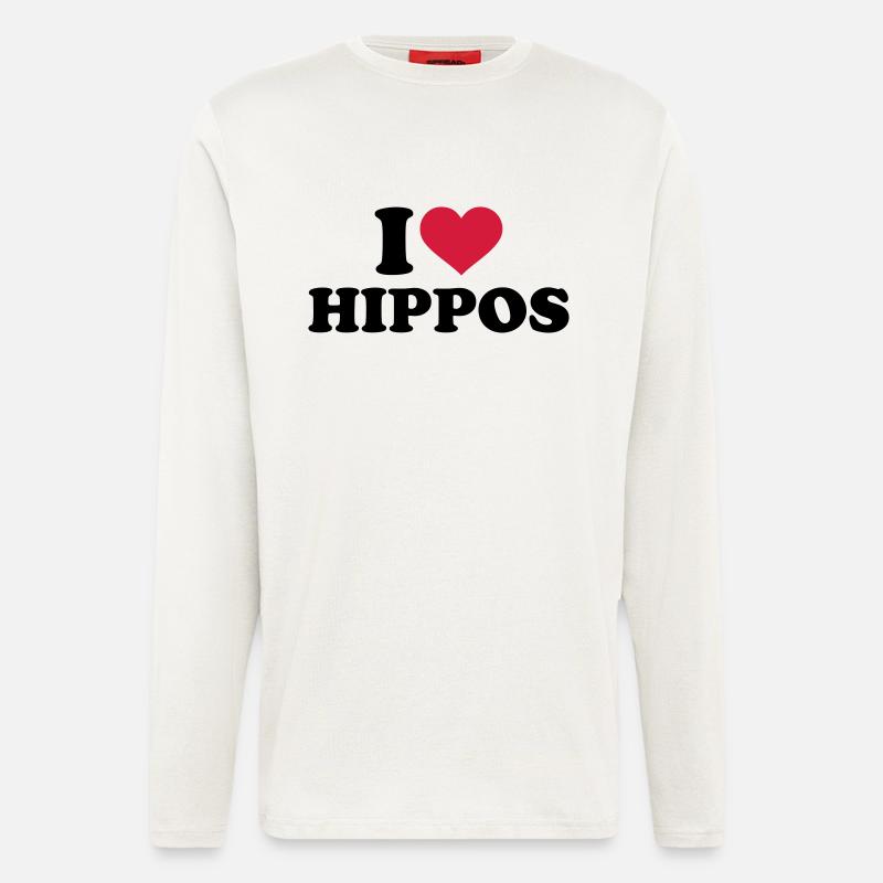 Nilpferd - Langarmshirt - made by SPREAD  - OFF WHITE