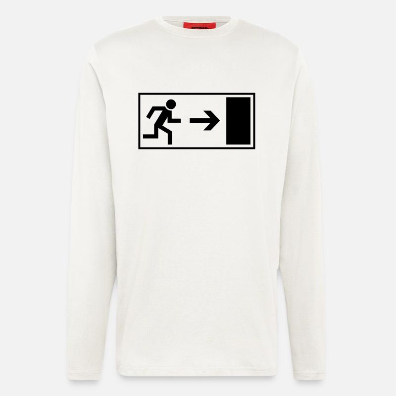 exit_f1 - Langarmshirt - made by SPREAD  - OFF WHITE