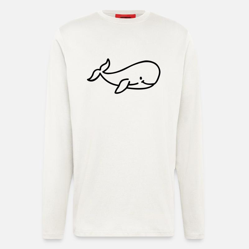 Wal - Langarmshirt - made by SPREAD  - OFF WHITE