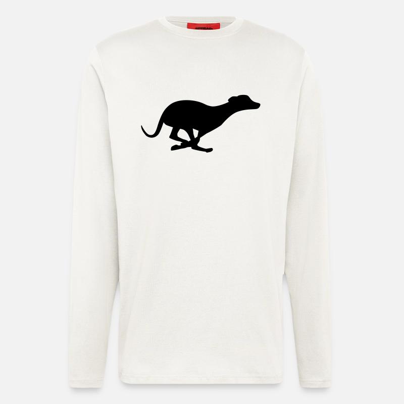 Windhund - Langarmshirt - made by SPREAD - OFF WHITE