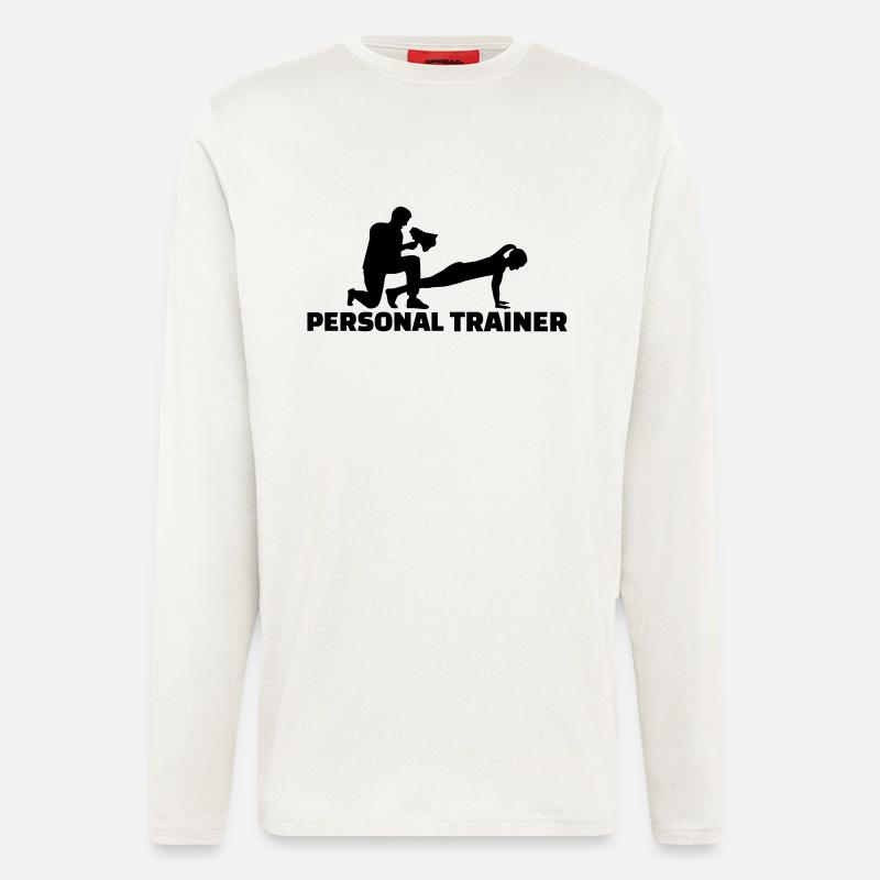 Personal Trainer - Langarmshirt - made by SPREAD  - OFF WHITE