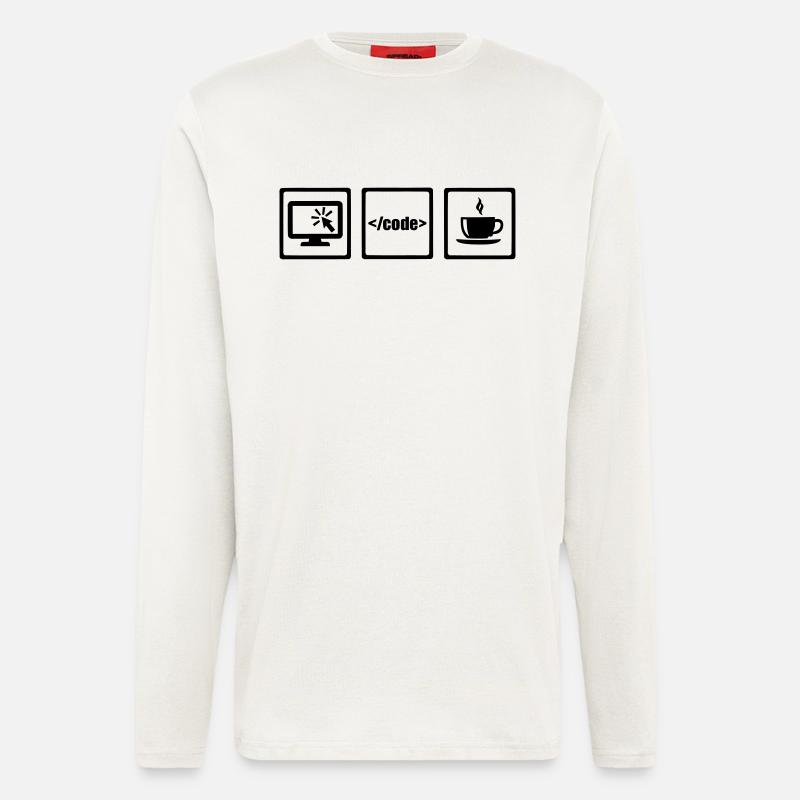 Programmierer - Langarmshirt - made by SPREAD  - OFF WHITE