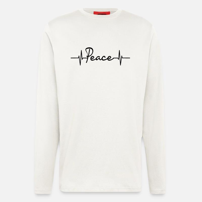 Peace - Langarmshirt - made by SPREAD  - OFF WHITE