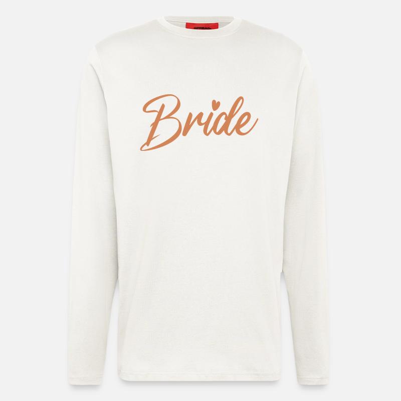 Braut Junggesellenabschied Braut Junggesellenabschied - Langarmshirt - made by SPREAD  - OFF WHITE