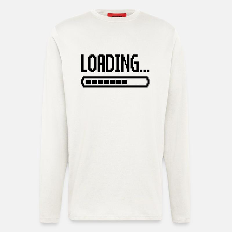 loading ladebalken - Langarmshirt - made by SPREAD  - OFF WHITE