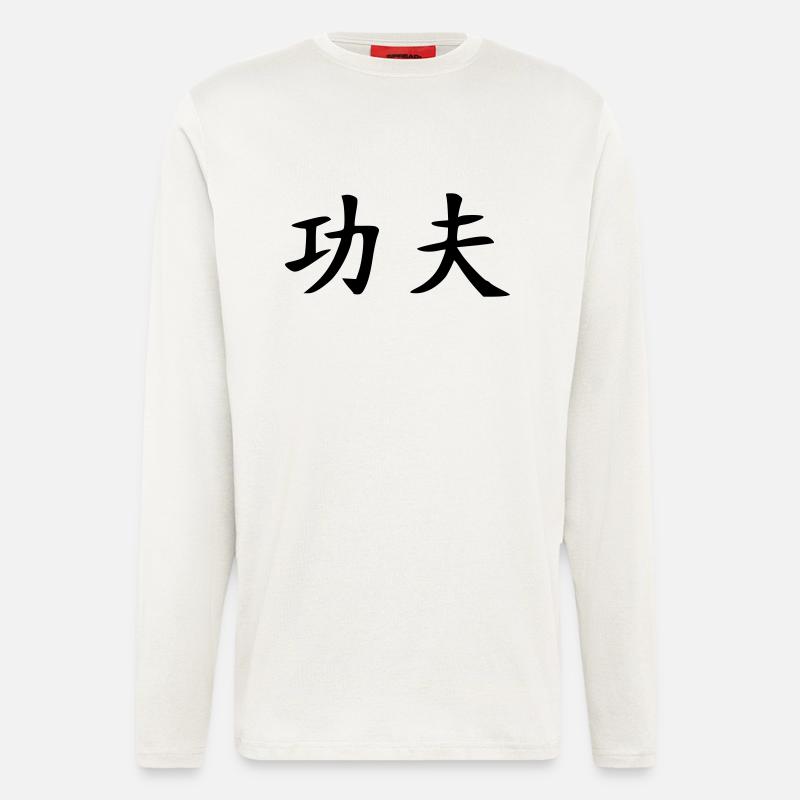 Kung Fu - Langarmshirt - made by SPREAD  - OFF WHITE