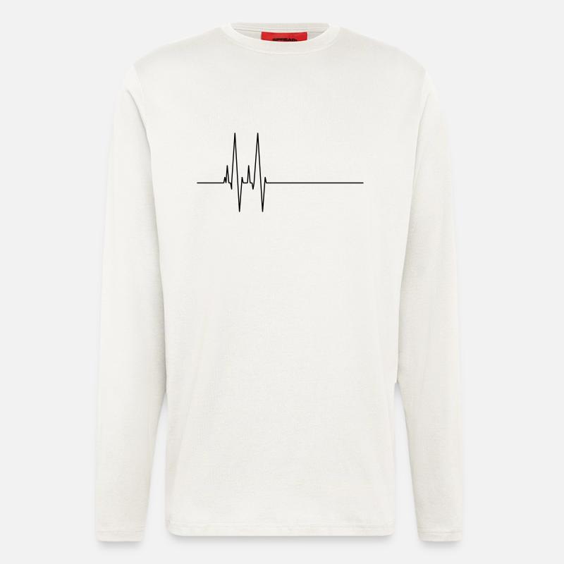 puls beep - Langarmshirt - made by SPREAD  - OFF WHITE