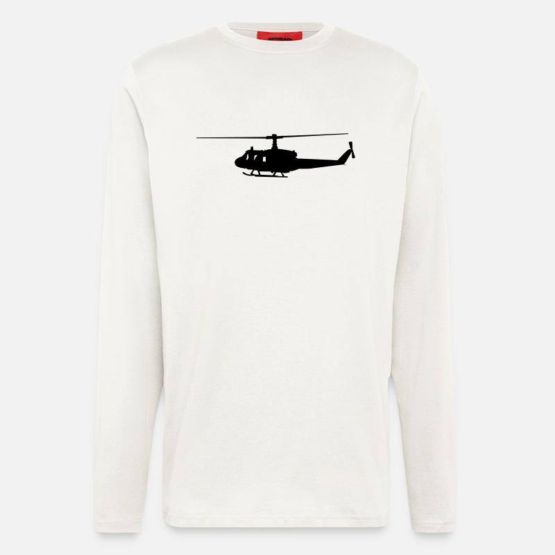 helicopters - Longsleeve - made by SPREAD  - OFF WHITE